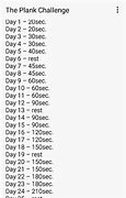 Image result for 30-Day Plank Challenge Chart Printable