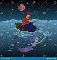 Image result for Mermaid and Fisherman