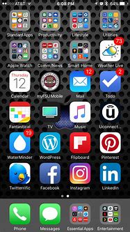 Image result for iPhone 7 Plus Home Screen