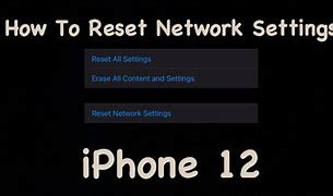 Image result for How to Reset Network Setting in iPhone 12
