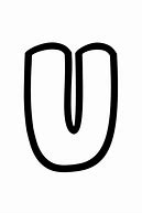 Image result for U Bubble Letter Red