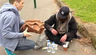 Image result for Feeding Homeless Person