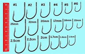 Image result for Gamakatsu Fish Hook Size Chart