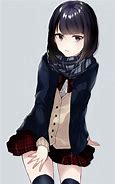 Image result for Anime Girl Black and White with Short Hair