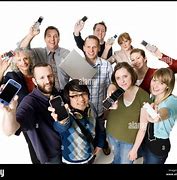 Image result for People Holding Up Cell Phones
