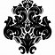 Image result for Black and White Damask Pattern