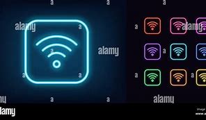 Image result for Neon Blue Wifi Icon