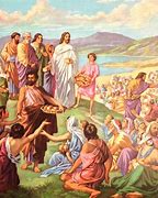 Image result for Jesus Breaking Bread On the Seashore