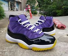 Image result for Purple Blue and Yellow Jordan 11