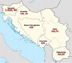 Image result for Karta Bivse Jugoslavije