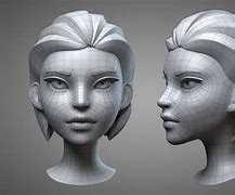 Image result for Character Face 3D Model Reference