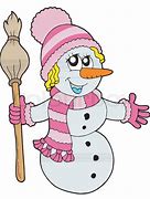 Image result for Girl Snowman Winter Clip Art