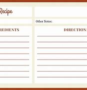 Image result for Recipe Card Template Free 4X6