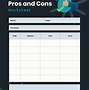 Image result for Sample Pros and Cons Template for Management Meeting