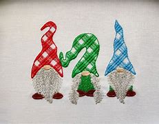 Image result for Large Christmas Gnome Machine Embroidery Design
