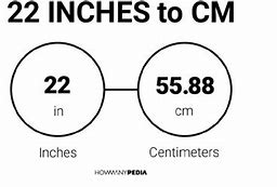 Image result for 22 in to Cm