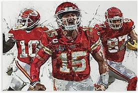 Image result for Mahomes Kelce Painting