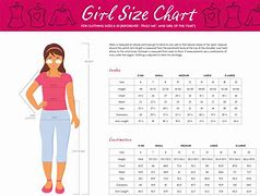 Image result for Girls Top Size Chart
