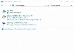 Image result for Microsoft Windows 10 System Restore