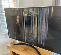 Image result for Picture of a Knocked Over Flat Screen TV