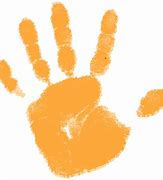 Image result for Orange Colour Baby Handprint