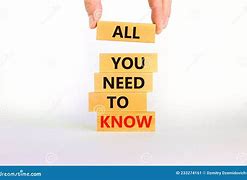Image result for Need to Know Images