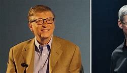 Image result for Tim Cook Bill Gates