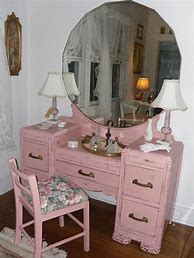 Image result for Vintage Dresser and Vanity