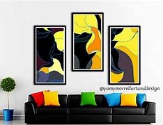 Image result for Triptych Wall Art Bedroom Mockup