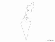Image result for Israel Map Blank