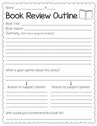 Image result for Book Review Outline Template