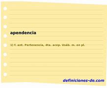 Image result for apendencia