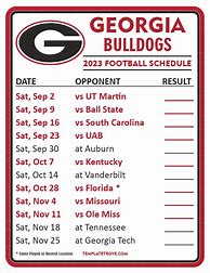 Image result for uga football schedule 2023