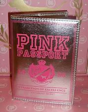 Image result for Victoria Secret Passport Case Black and Pink