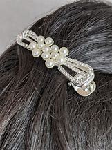 Image result for Silver Hair Clips for Women in India