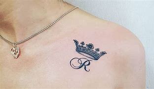 Image result for Crown Tattoos with Letters