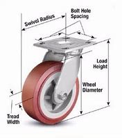 Image result for casters swivel wheel stems diameter