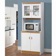 Image result for Microwave Shelf Cabinet