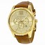 Image result for Leather Gold Watch