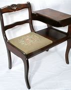 Image result for Antique Phone Table