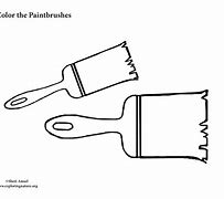 Image result for Paint Brushes Coloring Pages