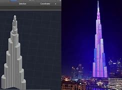 Image result for 3D Tower Building Model for AutoCAD