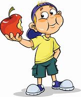 Image result for Boy Eating Apple Clip Art
