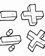 Image result for Math Signs Clip Art Black and White