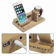 Image result for Wooden iPad Charging Station