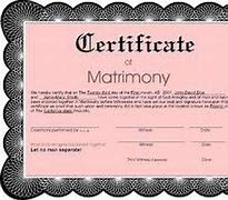 Image result for Fake Marriage License Certificate