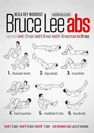Image result for Bruce Lee Daily Workout