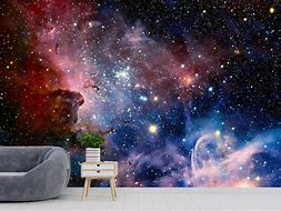 Image result for Galaxy Mural Gold Wallpaper