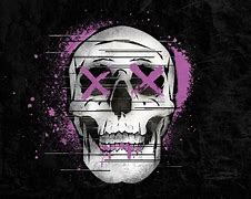 Image result for Glitch Effect Drawing Skull