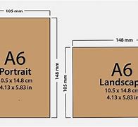 Image result for What Size Is A6 Paper